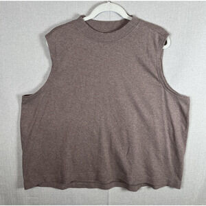 Pact Tank Top Womens Plus Size 3X XXXL Organic Cotton Tan Light Brown Organic
